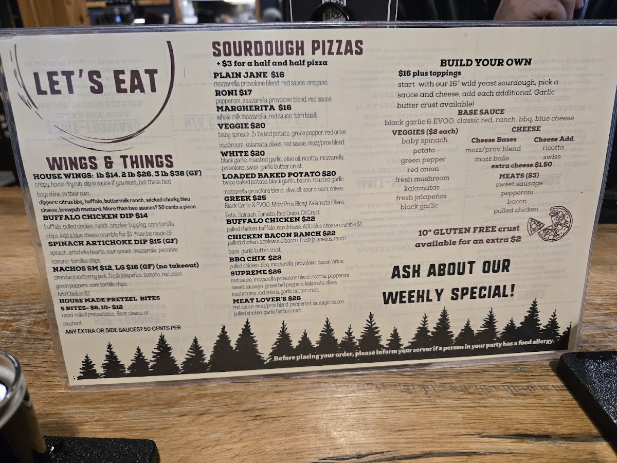 Menu The Original Johnson's Dairy Bar At Northwoods Brewing Company-3